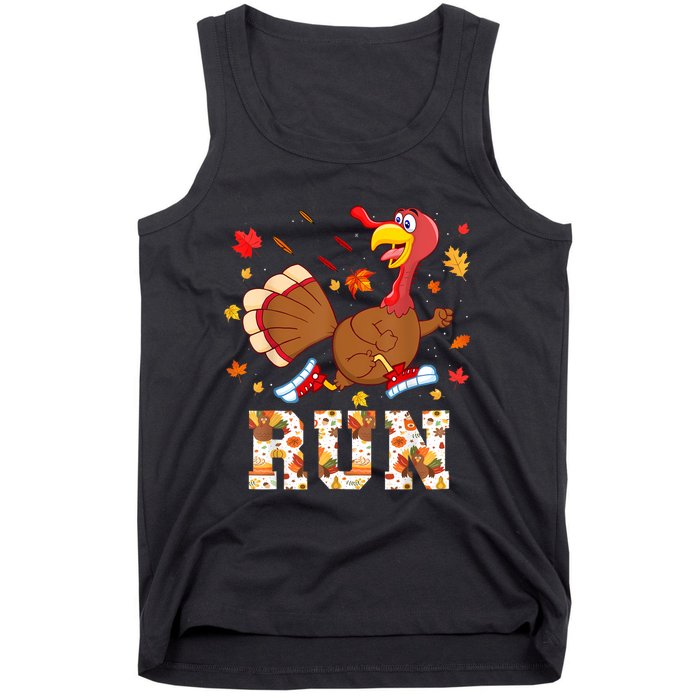 Turkey Run Costume Thanksgiving Running Turkey Trot Tank Top