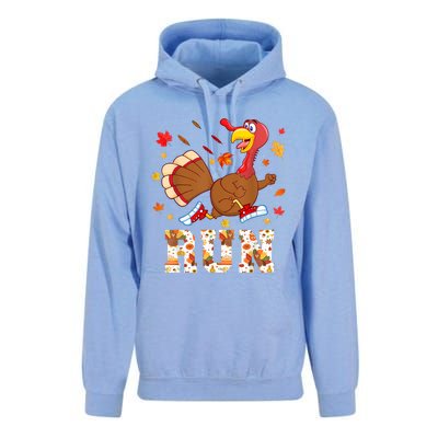 Turkey Run Costume Thanksgiving Running Turkey Trot Unisex Surf Hoodie