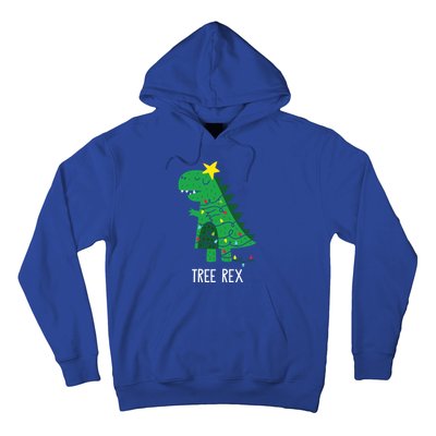 Tree Rex Christmas Gift T Rex Dinosaur Christmas Gift Hoodie