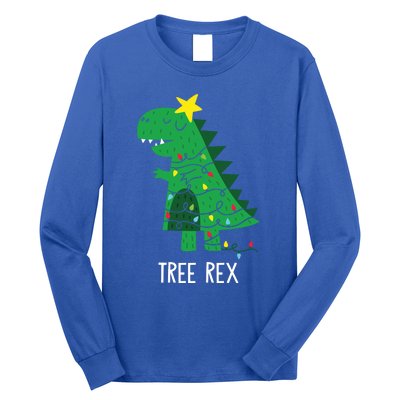 Tree Rex Christmas Gift T Rex Dinosaur Christmas Gift Long Sleeve Shirt