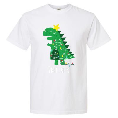 Tree Rex Christmas Gift T Rex Dinosaur Christmas Gift Garment-Dyed Heavyweight T-Shirt