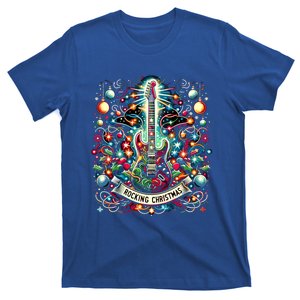 The Rocking Christmas Christmas Rock Guitar Santa Gift T-Shirt