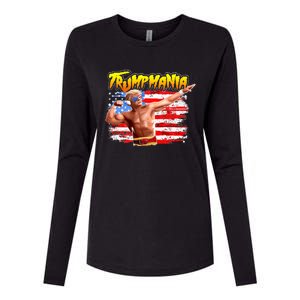 Trump Republican Convention Wrestling Meme Trumpamania Womens Cotton Relaxed Long Sleeve T-Shirt