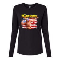 Trump Republican Convention Wrestling Meme Trumpamania Womens Cotton Relaxed Long Sleeve T-Shirt