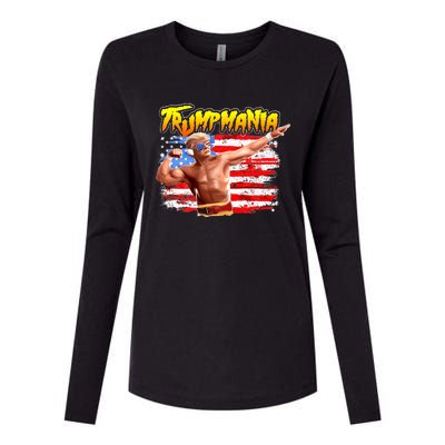 Trump Republican Convention Wrestling Meme Trumpamania Womens Cotton Relaxed Long Sleeve T-Shirt