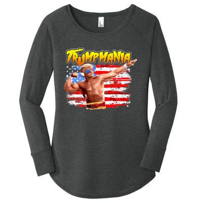 Trump Republican Convention Wrestling Meme Trumpamania Women's Perfect Tri Tunic Long Sleeve Shirt