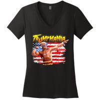 Trump Republican Convention Wrestling Meme Trumpamania Women's V-Neck T-Shirt