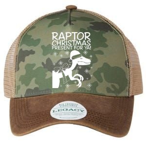 Trex Raptor Christmas Present For Ya Christmas Legacy Tie Dye Trucker Hat