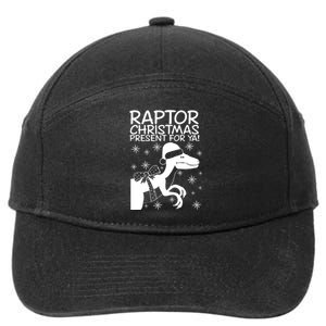 Trex Raptor Christmas Present For Ya Christmas 7-Panel Snapback Hat