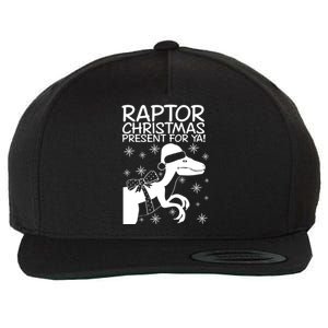 Trex Raptor Christmas Present For Ya Christmas Wool Snapback Cap