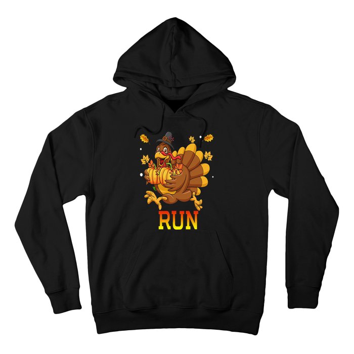 Turkey Run Costume Thanksgiving Running Turkey Trot Hoodie