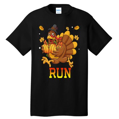 Turkey Run Costume Thanksgiving Running Turkey Trot Tall T-Shirt