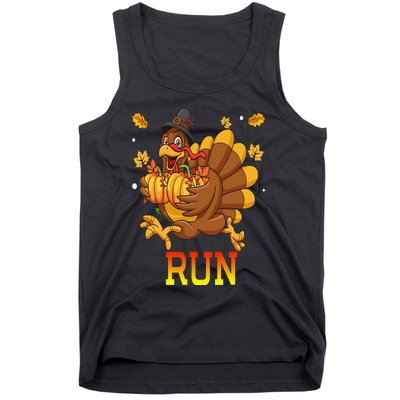 Turkey Run Costume Thanksgiving Running Turkey Trot Tank Top