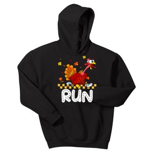 Turkey Run Costume Thanksgiving Running Turkey Trot Kids Hoodie