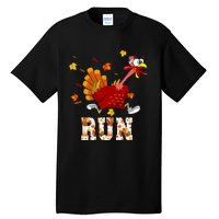 Turkey Run Costume Thanksgiving Running Turkey Trot Tall T-Shirt