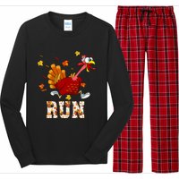 Turkey Run Costume Thanksgiving Running Turkey Trot Long Sleeve Pajama Set