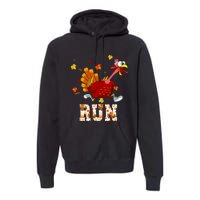 Turkey Run Costume Thanksgiving Running Turkey Trot Premium Hoodie