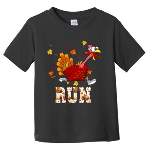 Turkey Run Costume Thanksgiving Running Turkey Trot Toddler T-Shirt