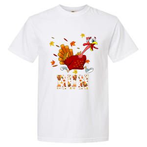 Turkey Run Costume Thanksgiving Running Turkey Trot Garment-Dyed Heavyweight T-Shirt