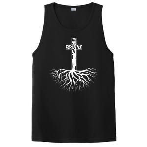 Tree Root Christian Cross PosiCharge Competitor Tank