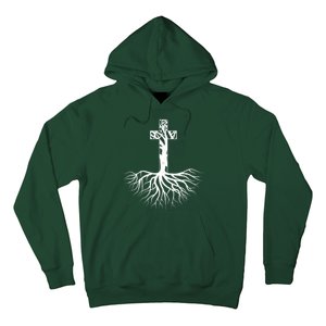 Tree Root Christian Cross Hoodie