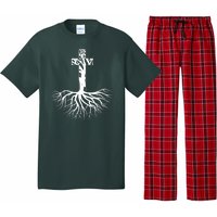 Tree Root Christian Cross Pajama Set