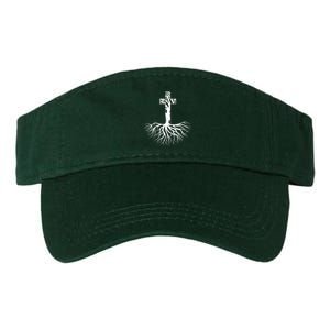 Tree Root Christian Cross Valucap Bio-Washed Visor