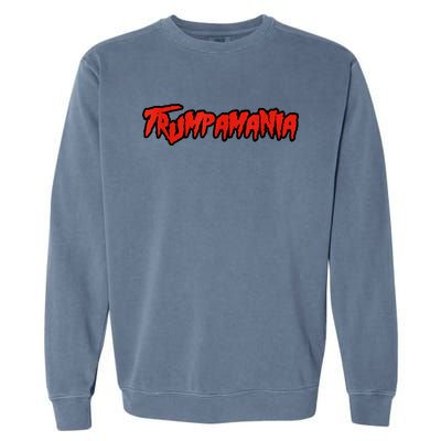 Trump Republican Convention Wrestling Meme Trumpamania Garment-Dyed Sweatshirt