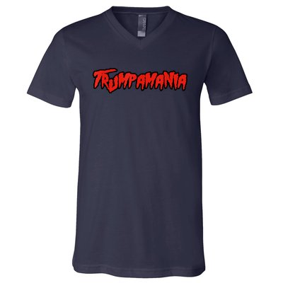 Trump Republican Convention Wrestling Meme Trumpamania V-Neck T-Shirt