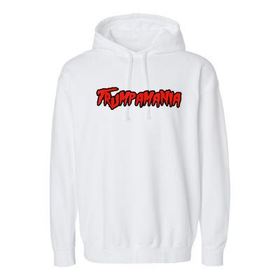 Trump Republican Convention Wrestling Meme Trumpamania Garment-Dyed Fleece Hoodie