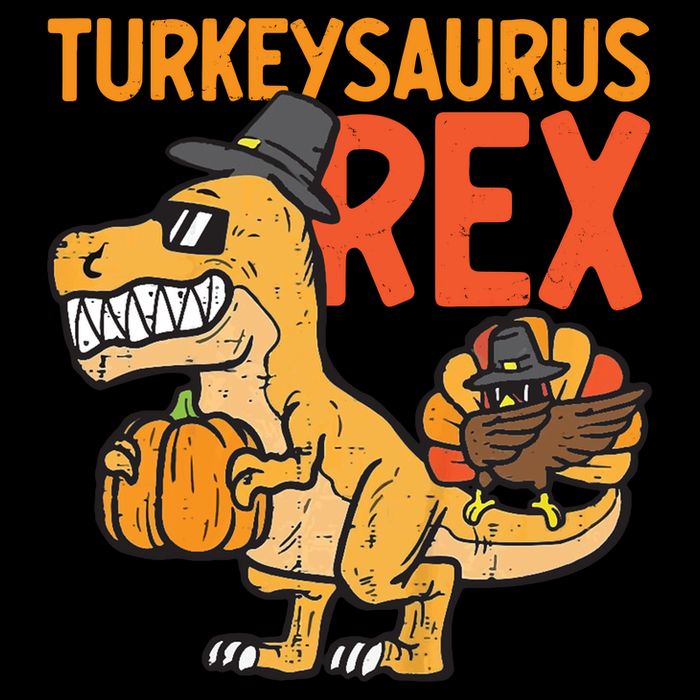 Turkeysaurus Rex Cute Funny Thanksgiving Dinosaur City Backpack