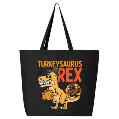 Turkeysaurus Rex Cute Funny Thanksgiving Dinosaur 25L Jumbo Tote