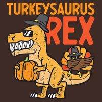 Turkeysaurus Rex Cute Funny Thanksgiving Dinosaur Cooling Performance Crew T-Shirt
