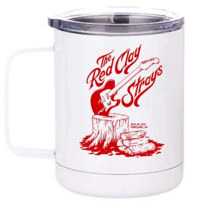 The Red Clay Strays Show At Portland Or July 25 2024 12 oz Stainless Steel Tumbler Cup