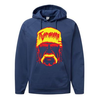 Trump Republican Convention Wrestling Meme Trumpamania Performance Fleece Hoodie