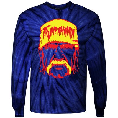 Trump Republican Convention Wrestling Meme Trumpamania Tie-Dye Long Sleeve Shirt