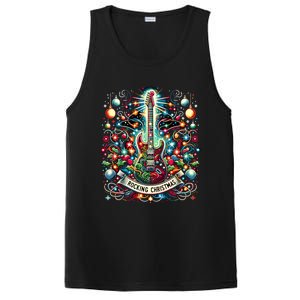 The Rocking Christmas Christmas Rock Guitar Santa Cool Gift PosiCharge Competitor Tank