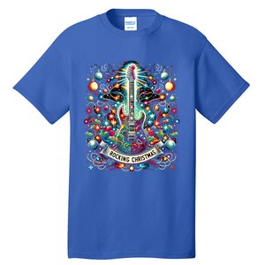 The Rocking Christmas Christmas Rock Guitar Santa Cool Gift Tall T-Shirt