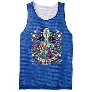 The Rocking Christmas Christmas Rock Guitar Santa Cool Gift Mesh Reversible Basketball Jersey Tank