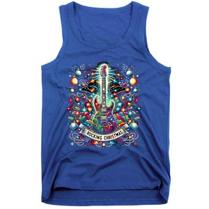 The Rocking Christmas Christmas Rock Guitar Santa Cool Gift Tank Top