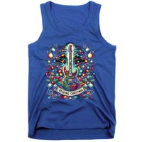 The Rocking Christmas Christmas Rock Guitar Santa Cool Gift Tank Top