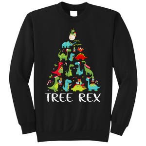 Tree Rex Christmas Funny Cute Dinosaur Xmas Tree Sweatshirt