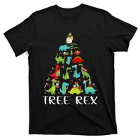 Tree Rex Christmas Funny Cute Dinosaur Xmas Tree T-Shirt