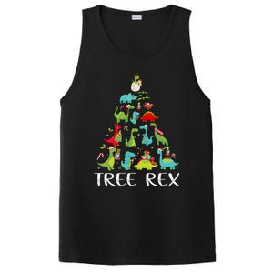 Tree Rex Christmas Funny Cute Dinosaur Xmas Tree PosiCharge Competitor Tank