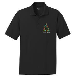 Tree Rex Christmas Funny Cute Dinosaur Xmas Tree PosiCharge RacerMesh Polo