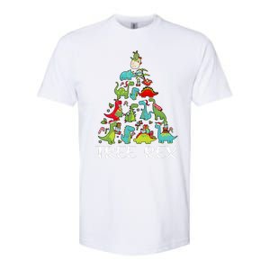 Tree Rex Christmas Funny Cute Dinosaur Xmas Tree Softstyle CVC T-Shirt