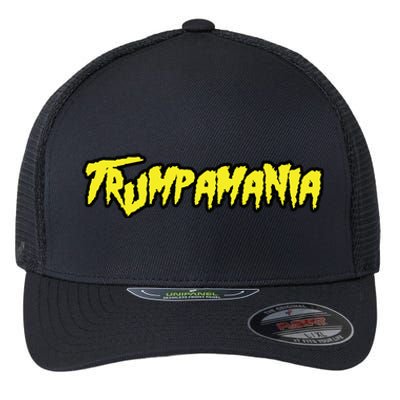 Trump Republican Convention Wrestling Meme Trumpamania Flexfit Unipanel Trucker Cap