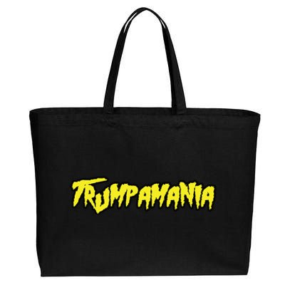 Trump Republican Convention Wrestling Meme Trumpamania Cotton Canvas Jumbo Tote