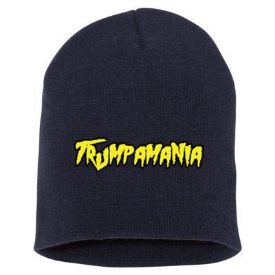 Trump Republican Convention Wrestling Meme Trumpamania Short Acrylic Beanie