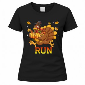 Turkey Run Costume Thanksgiving Running Turkey Trot Women's T-Shirt